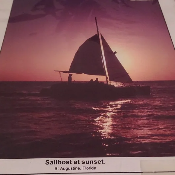 Sailboat At Sunset Shrimp Boat At Sunset St Augustine Florida Photos Abama Inc
